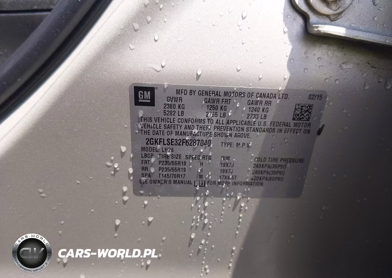 2015 GMC Terrain Slt-1 VIN:2GKFLSE32F6287040 - 9