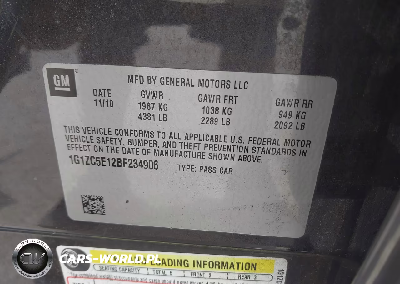2011 Chevrolet Malibu 1Lt VIN:1G1ZC5E12BF234906 - 9