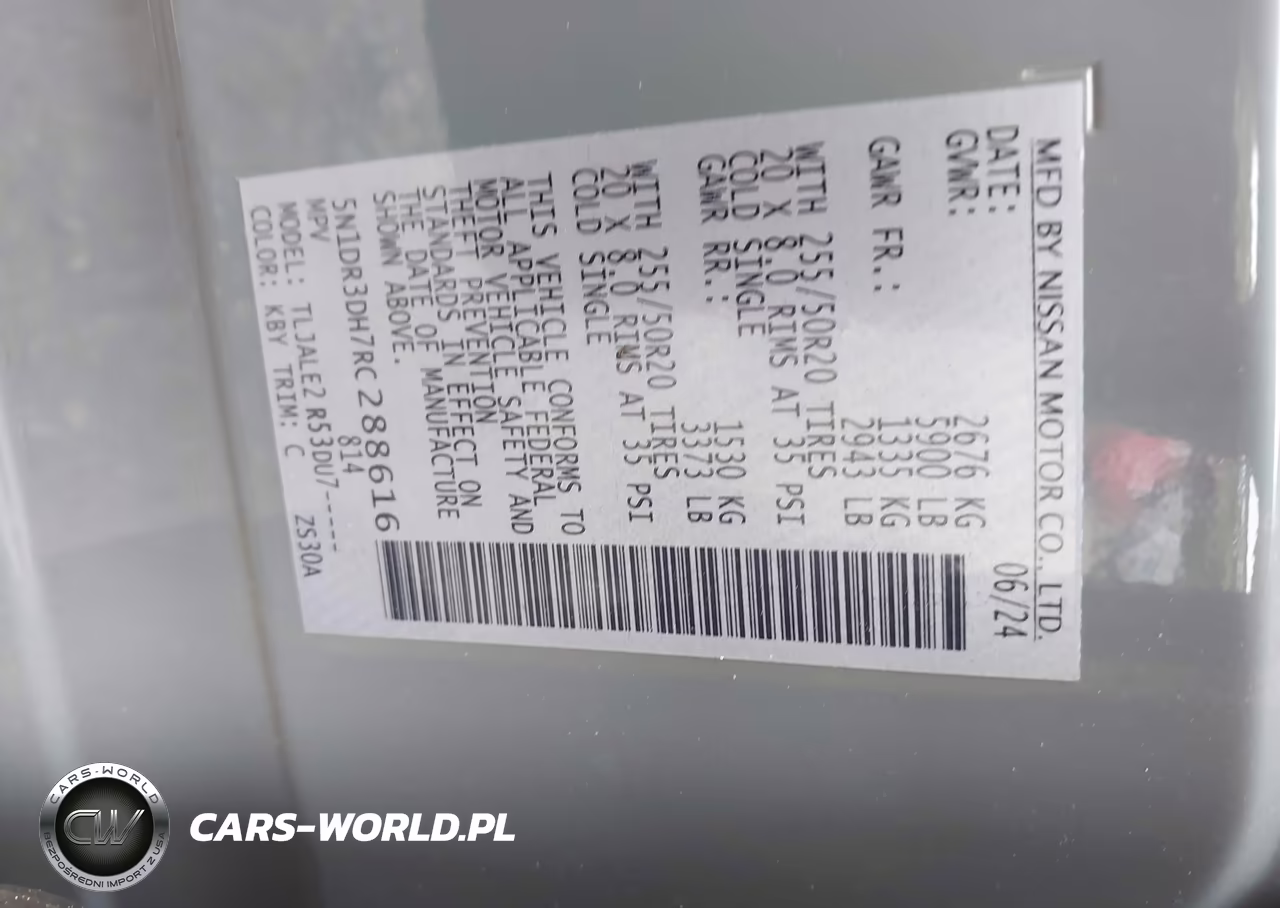 2024 Nissan Pathfinder Platinum Fwd VIN:5N1DR3DH7RC288616 - 9