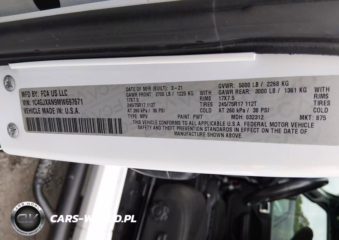 2021 Jeep Wrangler Islander 4X4 VIN:1C4GJXAN9MW697671 - 9