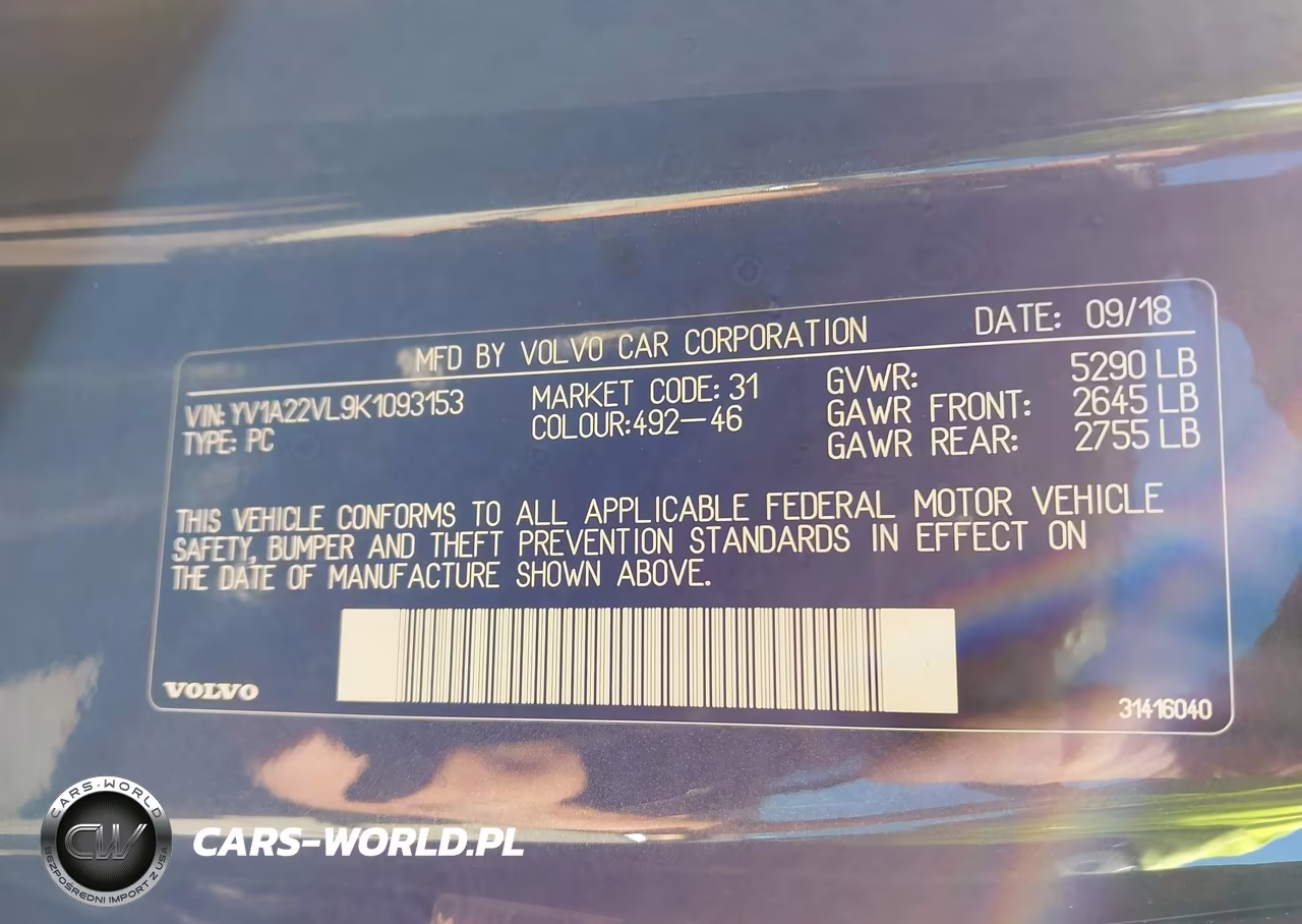 2019 Volvo V90 T6 Inscription VIN:YV1A22VL9K1093153 - 9