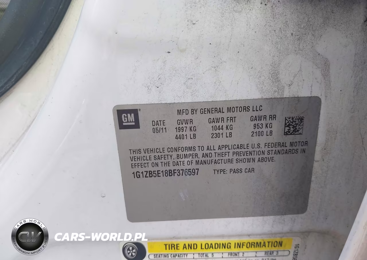 2011 Chevrolet Malibu Ls VIN:1G1ZB5E18BF376597 - 9
