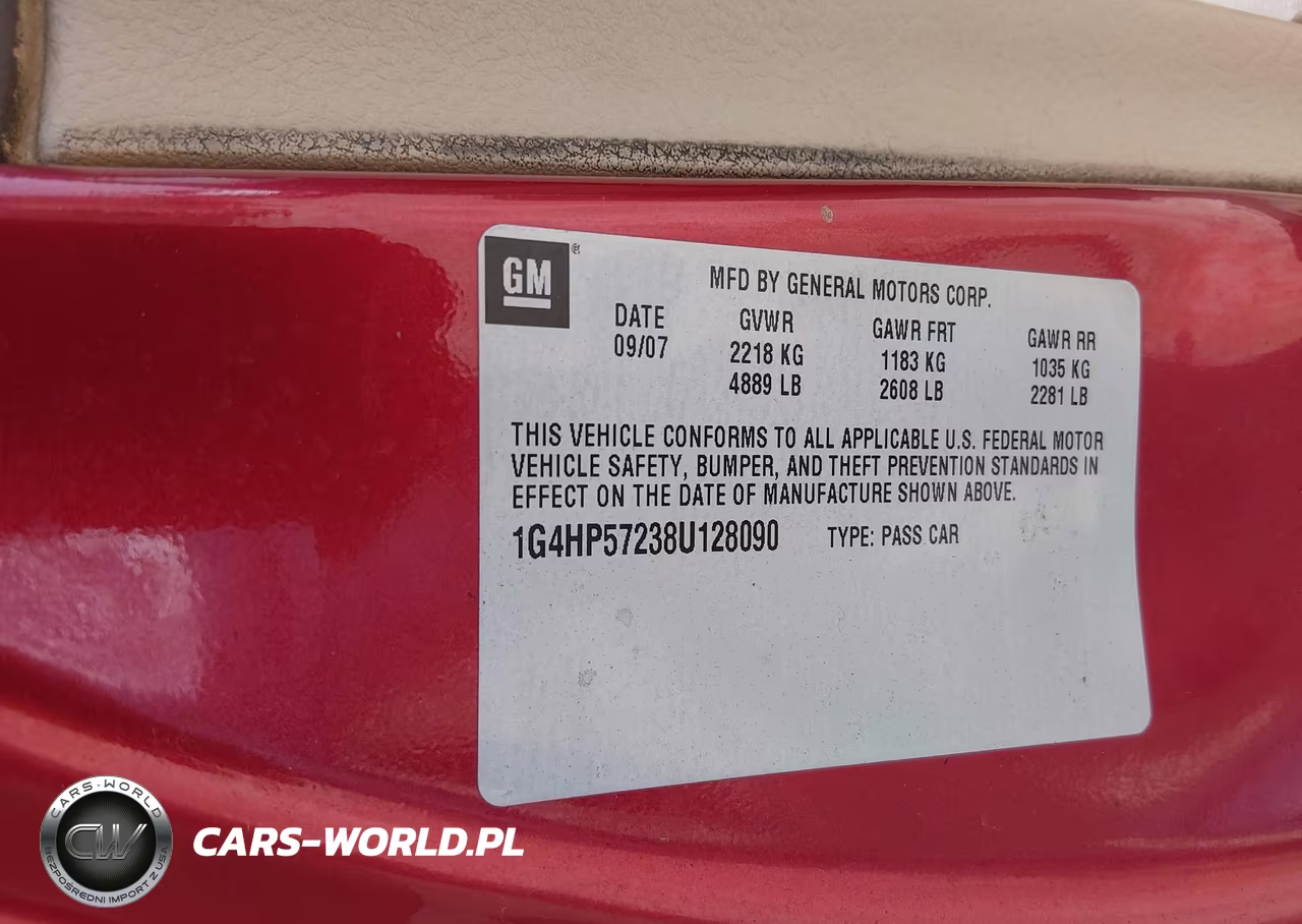 2008 Buick Lucerne Cx VIN:1G4HP57238U128090 - 9
