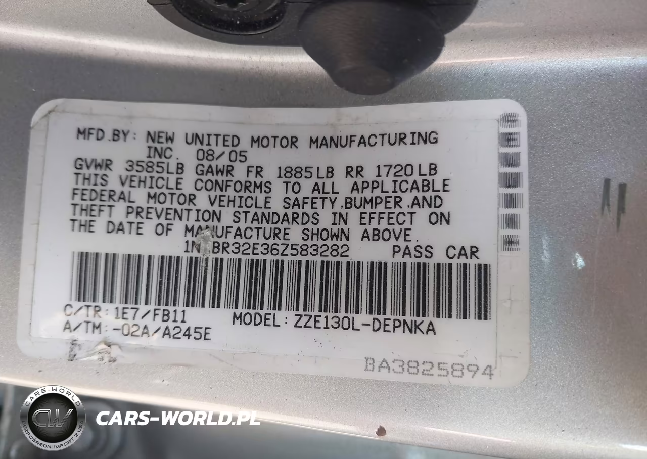 2006 Toyota Corolla Le VIN:1NXBR32E36Z583282 - 9