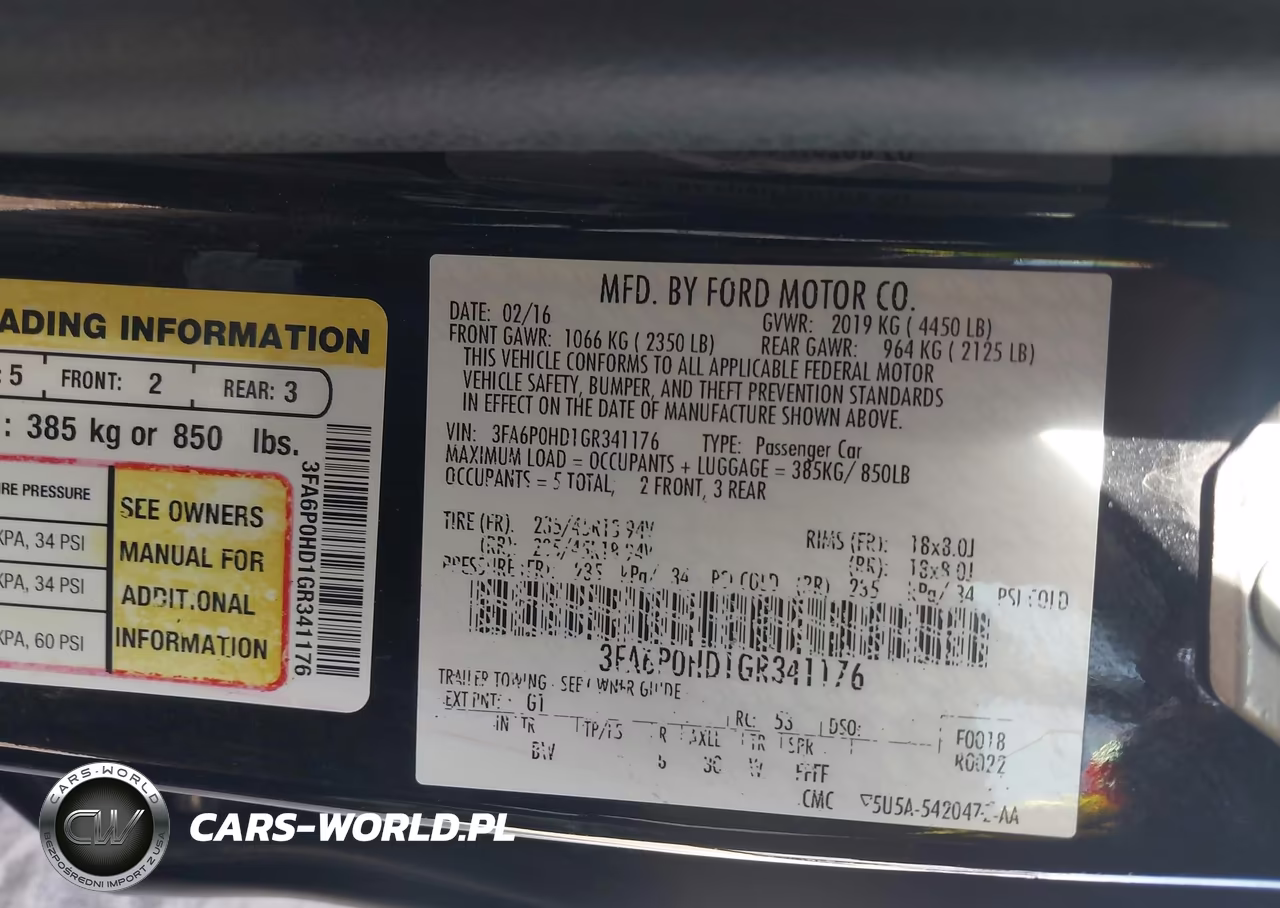 2016 Ford Fusion Se VIN:3FA6P0HD1GR341176 - 9