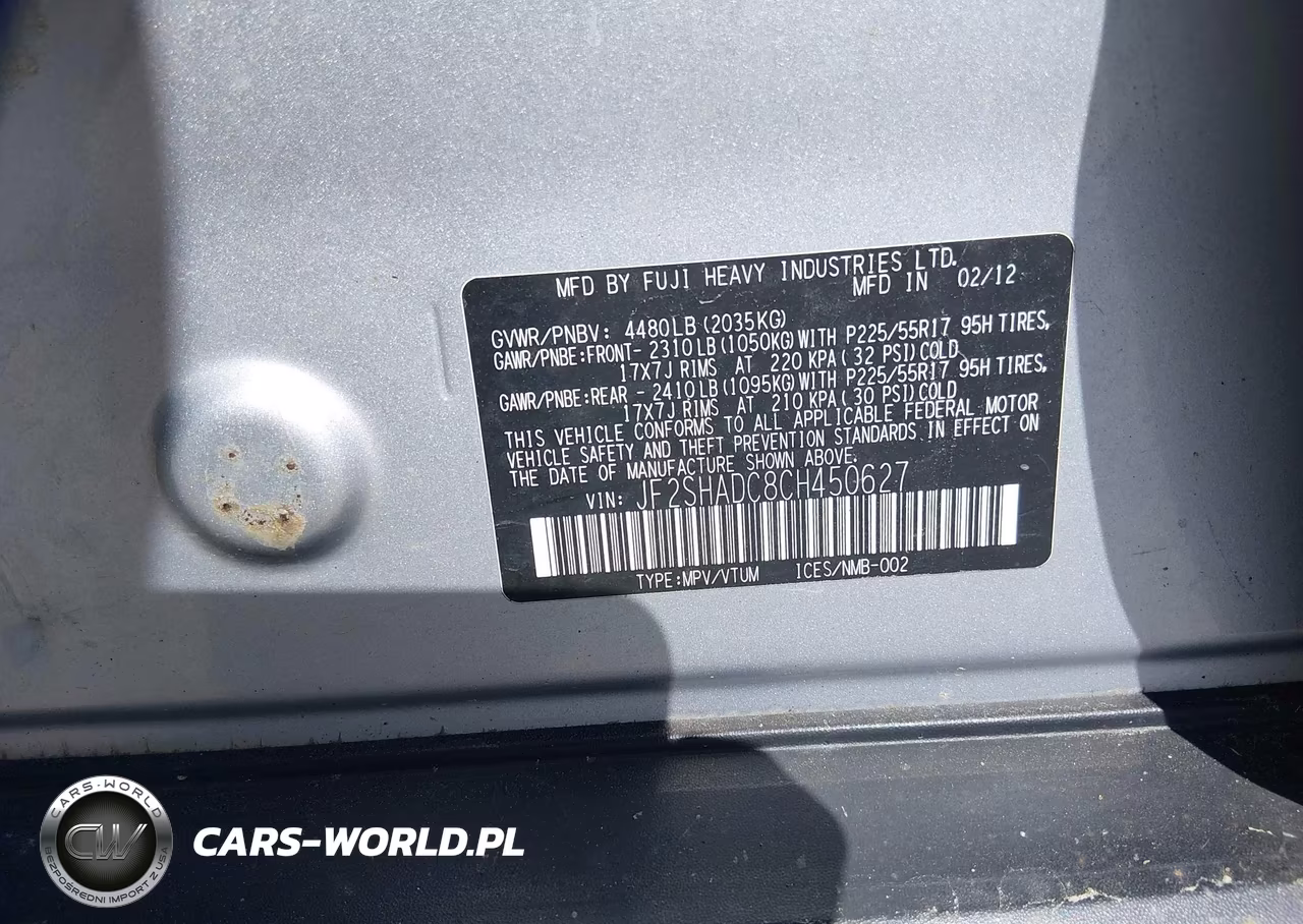2012 Subaru Forester 2.5X Premium VIN:JF2SHADC8CH450627 - 9