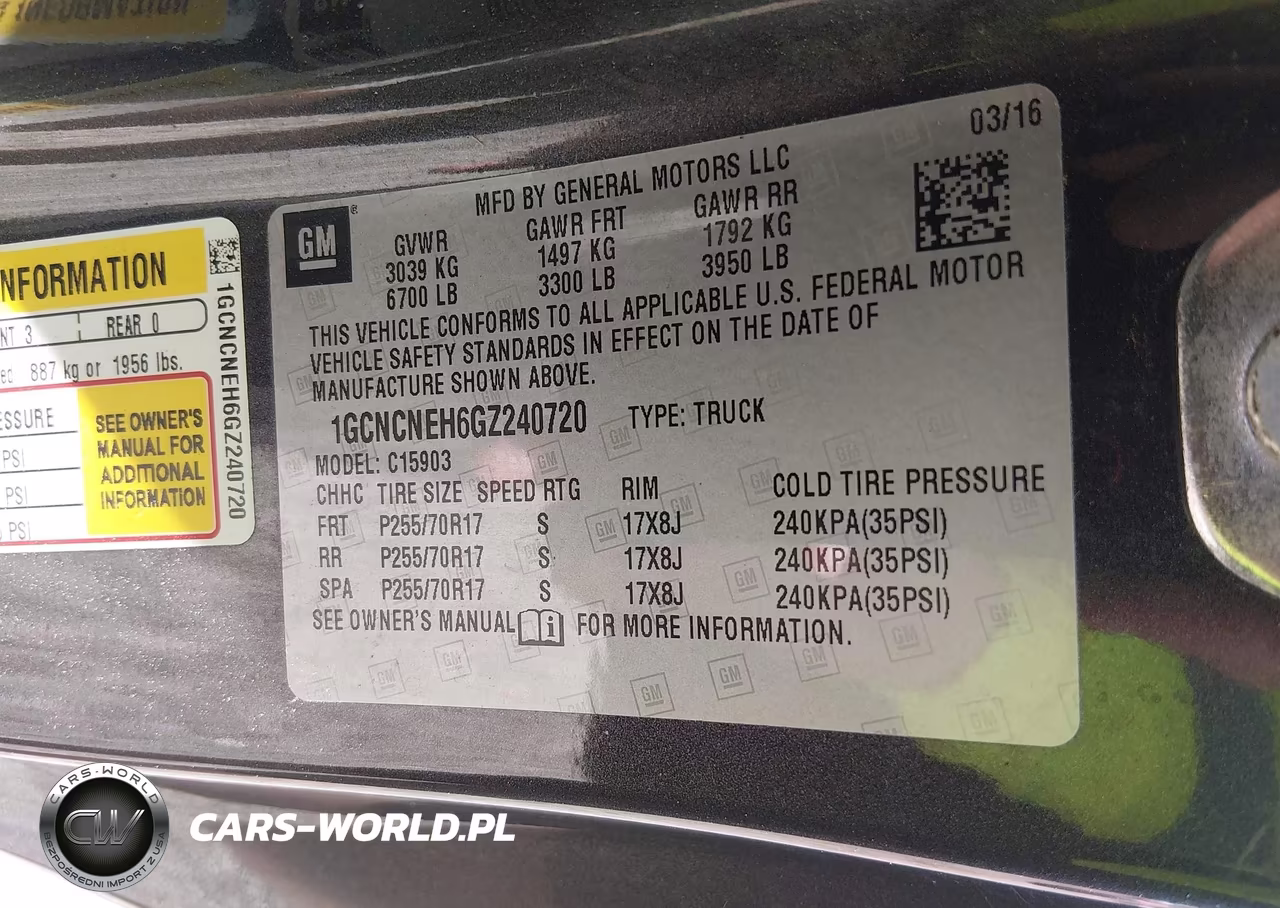 2016 Chevrolet Silverado 1500 Work Truck VIN:1GCNCNEH6GZ240720 - 9