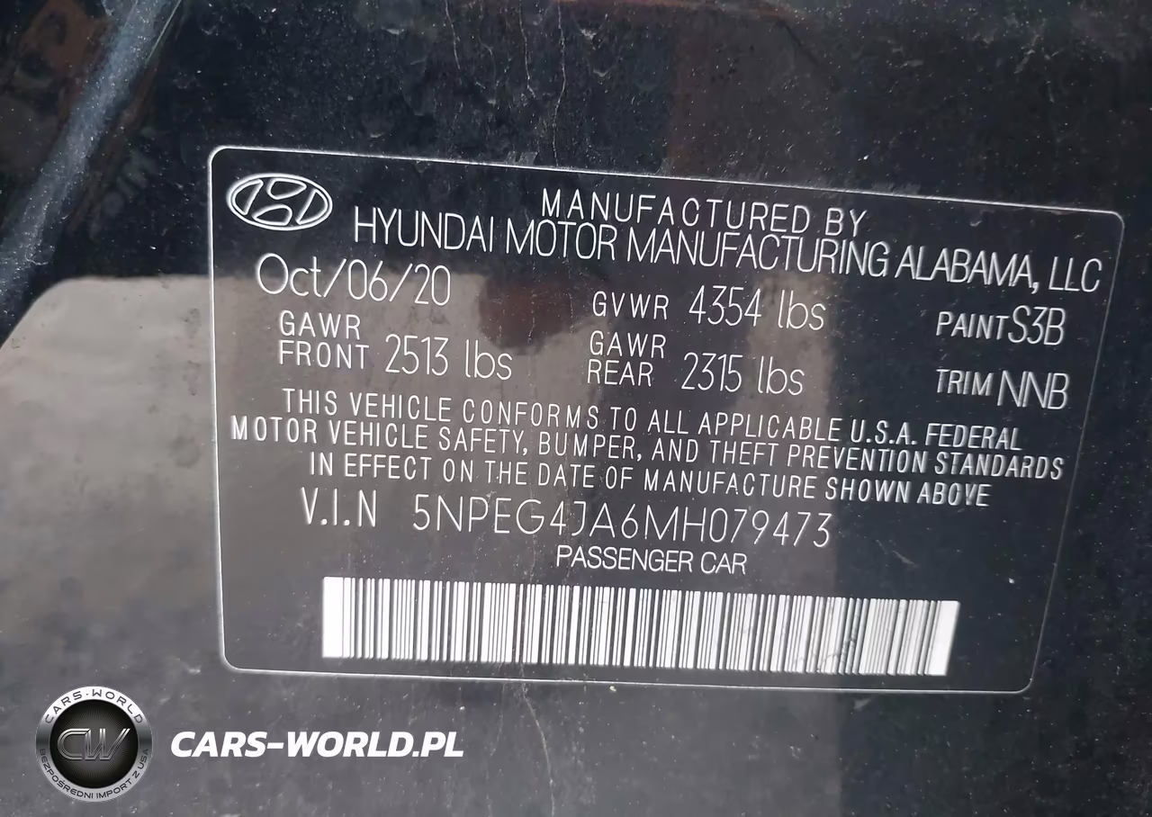 2021 Hyundai Sonata Se VIN:5NPEG4JA6MH079473 - 9