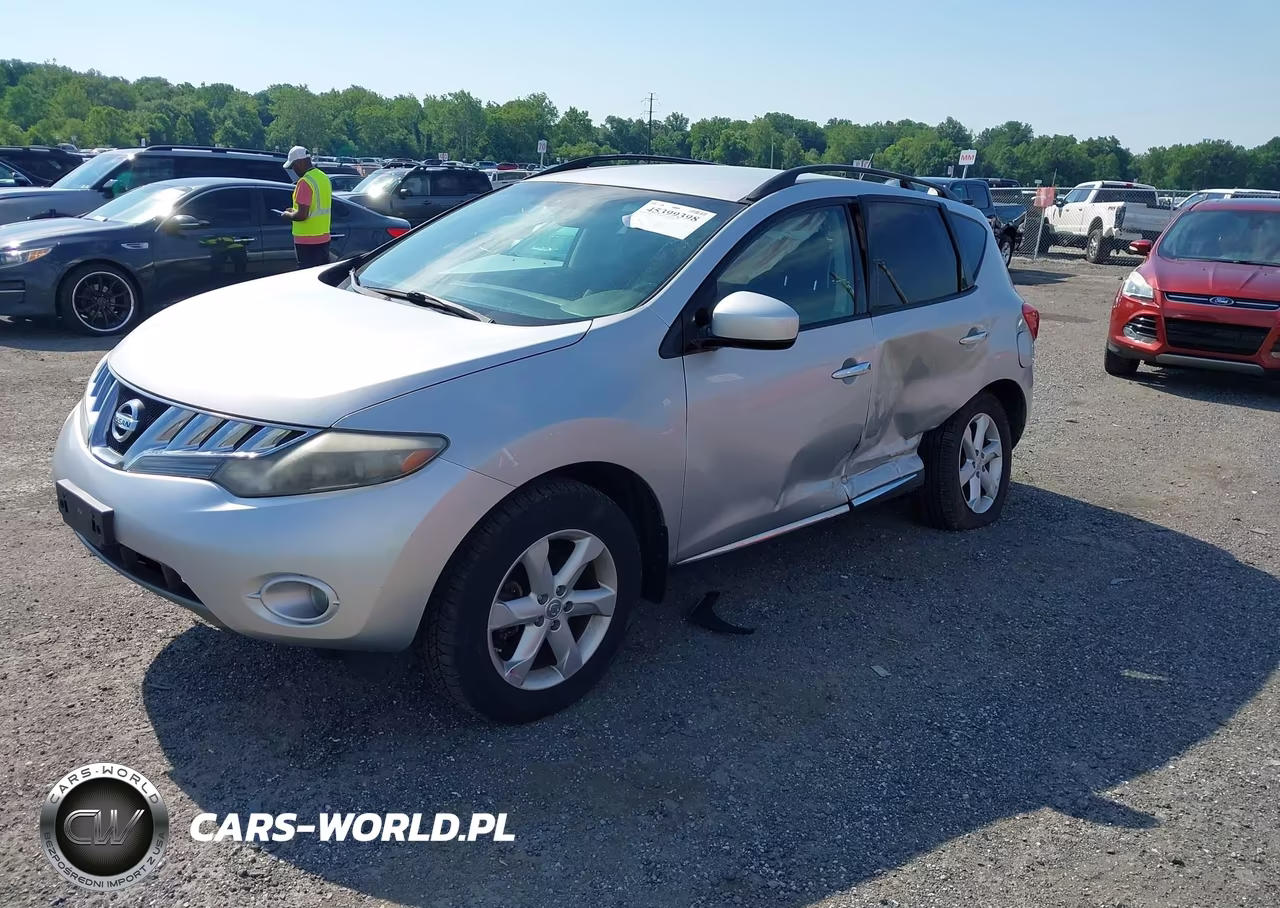 2010 Nissan Murano Sl VIN:JN8AZ1MW0AW110242 - 2