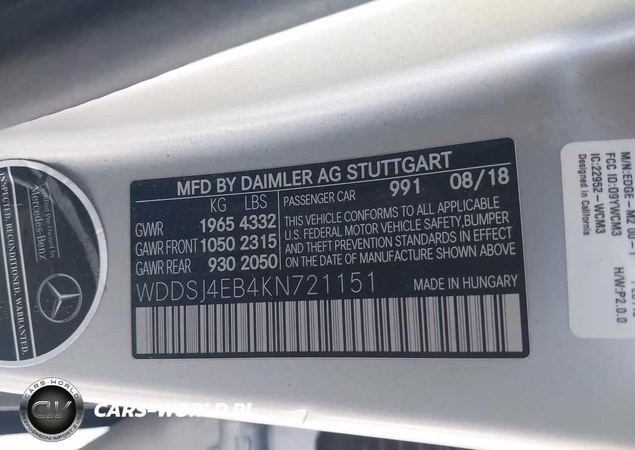 2019 Mercedes-Benz Cla 250 VIN:WDDSJ4EB4KN721151 - 9