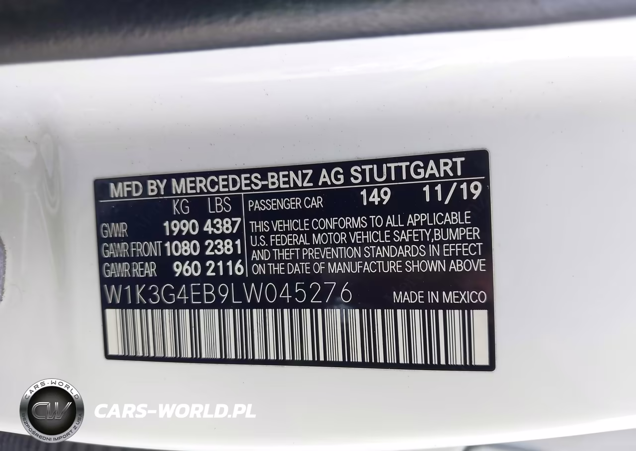 2020 Mercedes-Benz A 220 VIN:W1K3G4EB9LW045276 - 9