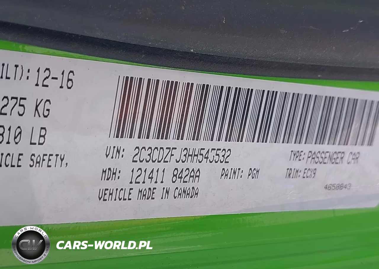 2017 Dodge Challenger R-T Scat Pack VIN:2C3CDZFJ3HH545532 - 9