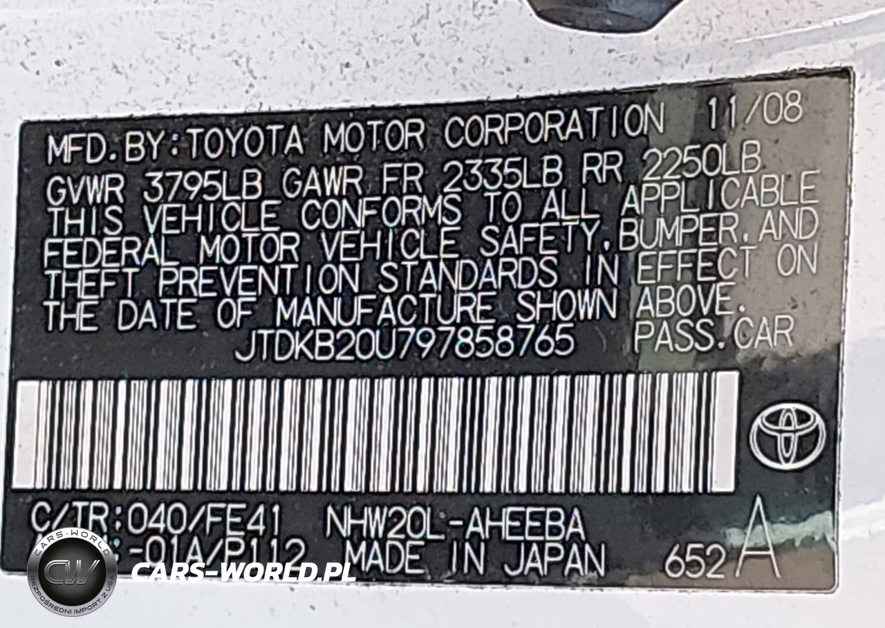 2009 Toyota Prius VIN:JTDKB20U797858765 - 9