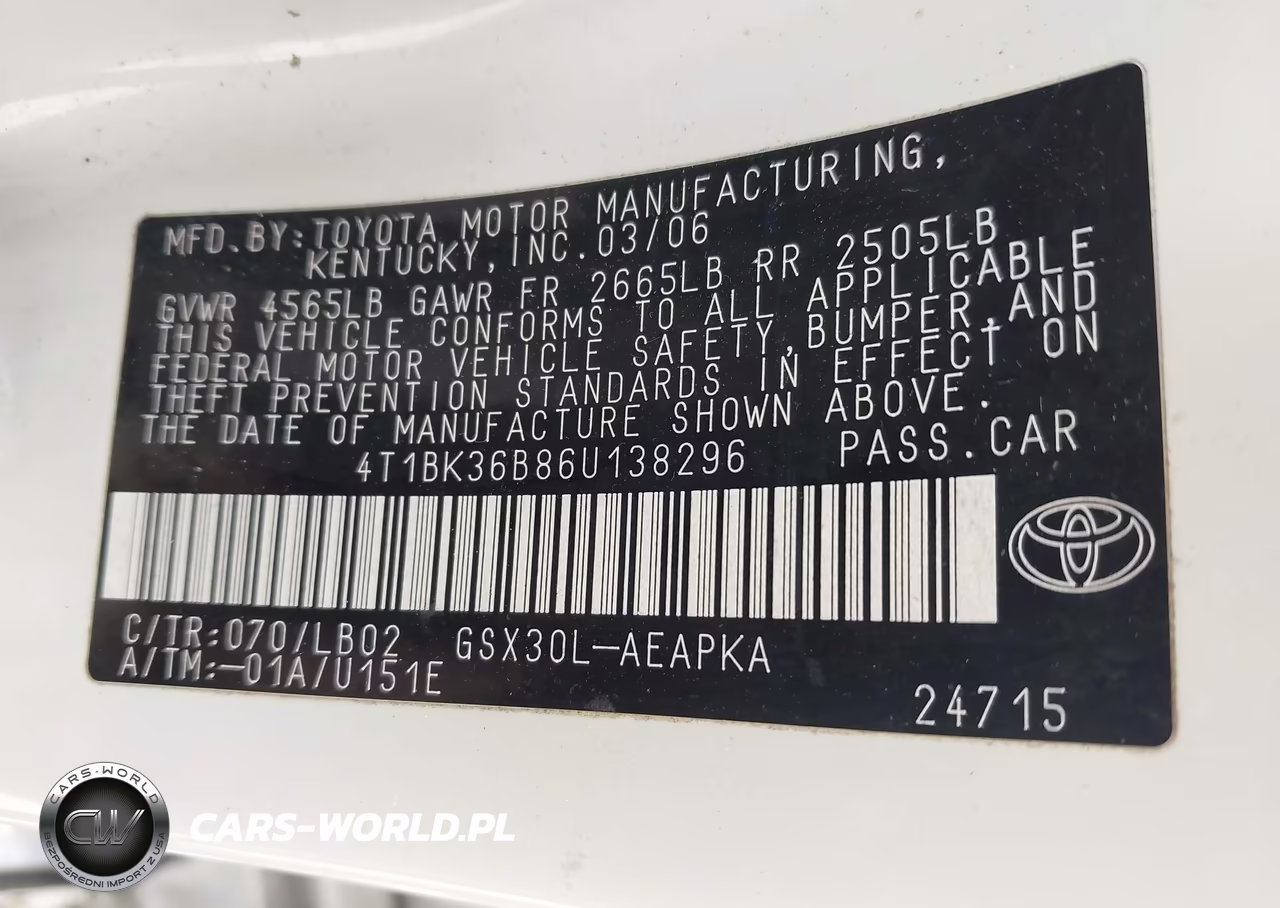 2006 Toyota Avalon Limited VIN:4T1BK36B86U138296 - 9
