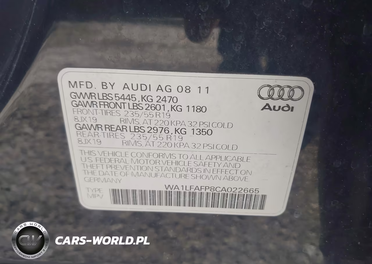 2012 Audi Q5 2.0T Premium VIN:WA1LFAFP8CA022665 - 9