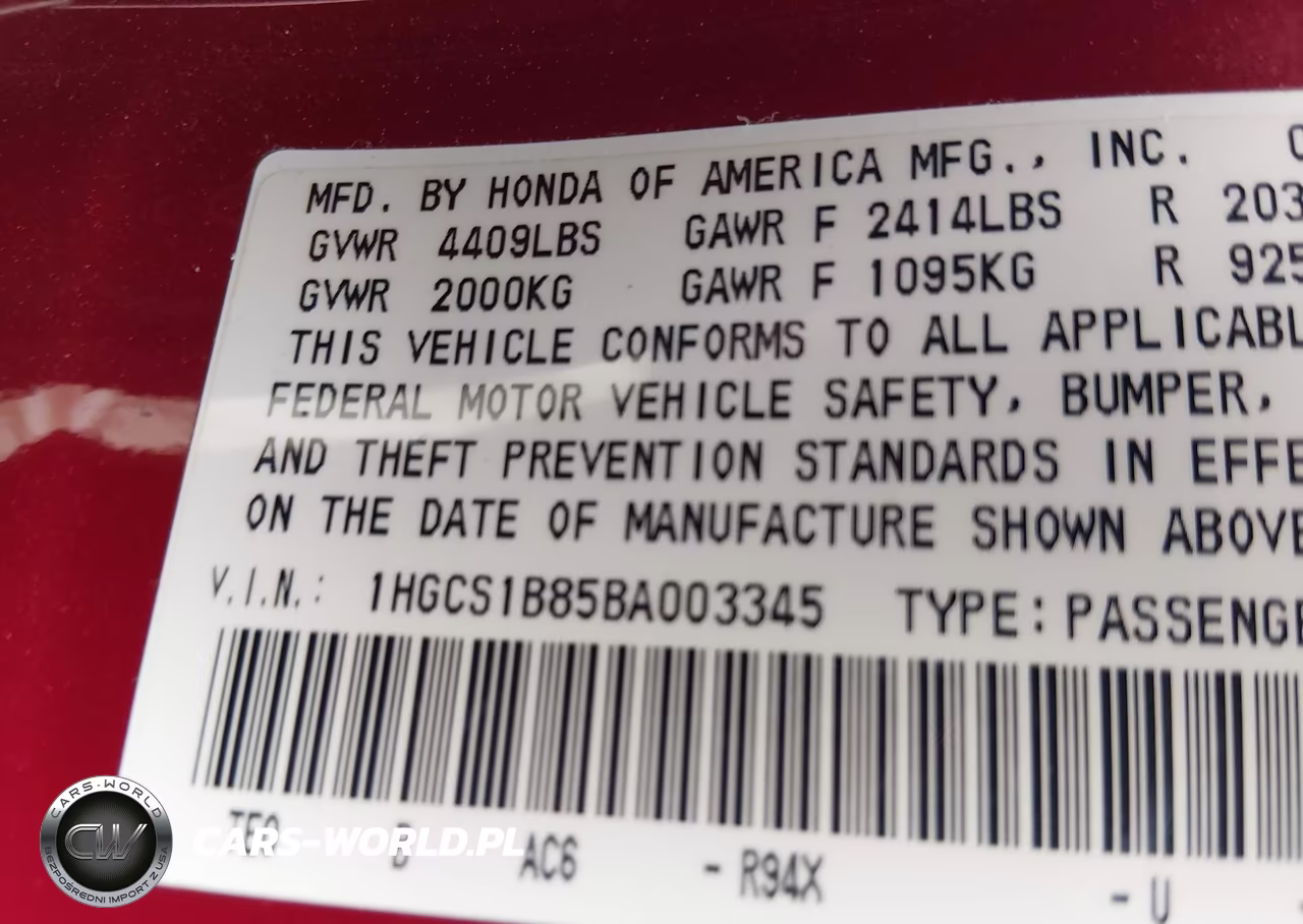 2011 Honda Accord 2.4 Ex-L VIN:1HGCS1B85BA003345 - 9