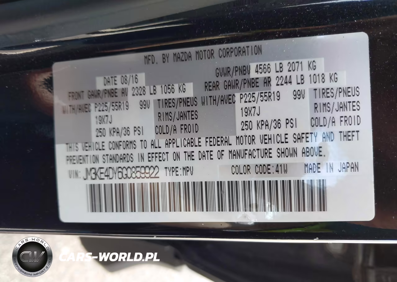 2016 Mazda Cx-5 Grand Touring VIN:JM3KE4DY6G0859922 - 9