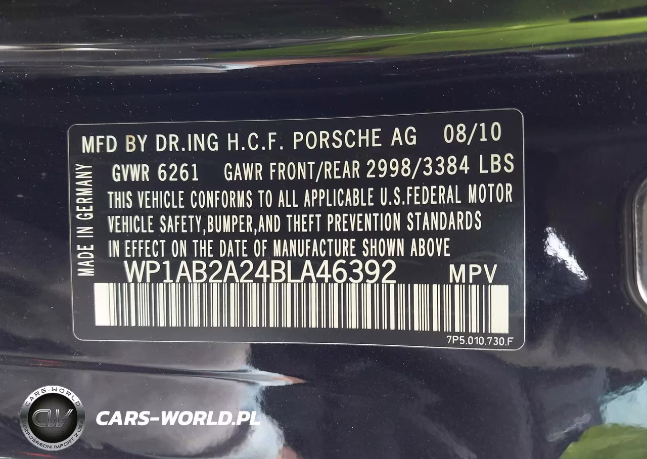 2011 Porsche Cayenne S VIN:WP1AB2A24BLA46392 - 9