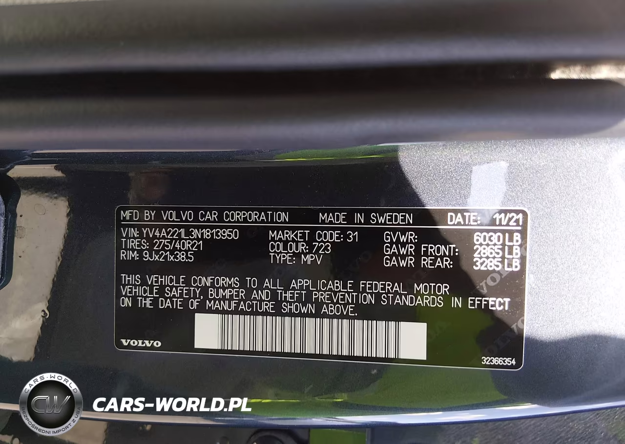 2022 Volvo Xc90 T6 Inscription 6 Passenger VIN:YV4A221L3N1813950 - 9
