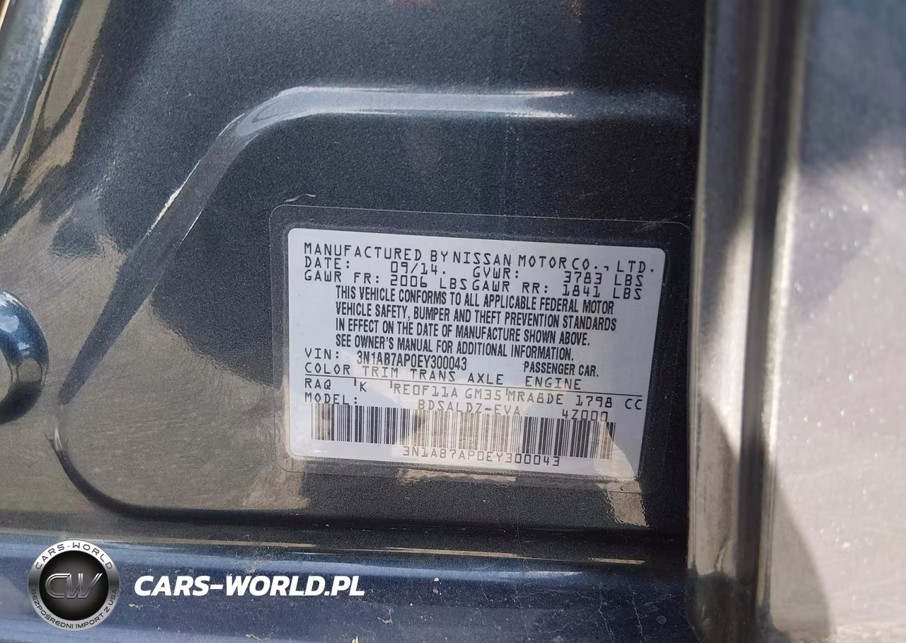 2014 Nissan Sentra Sv VIN:3N1AB7AP0EY300043 - 9