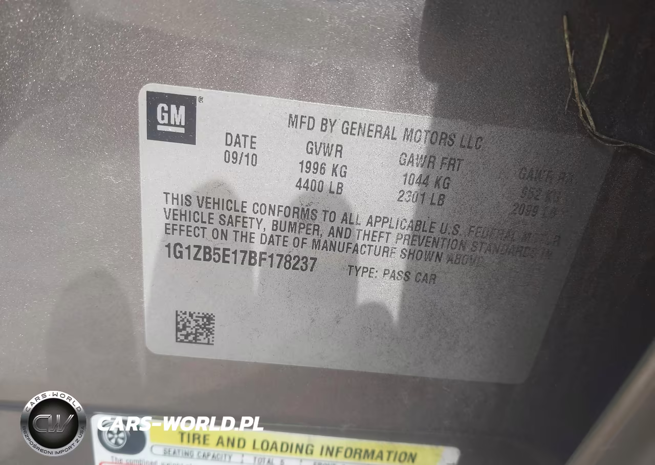 2011 Chevrolet Malibu Ls VIN:1G1ZB5E17BF178237 - 9