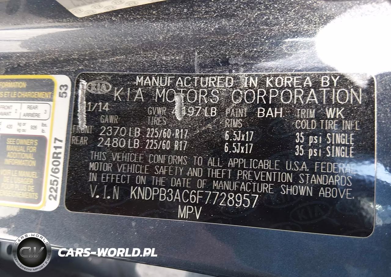 2015 Kia Sportage Lx VIN:KNDPB3AC6F7728957 - 9