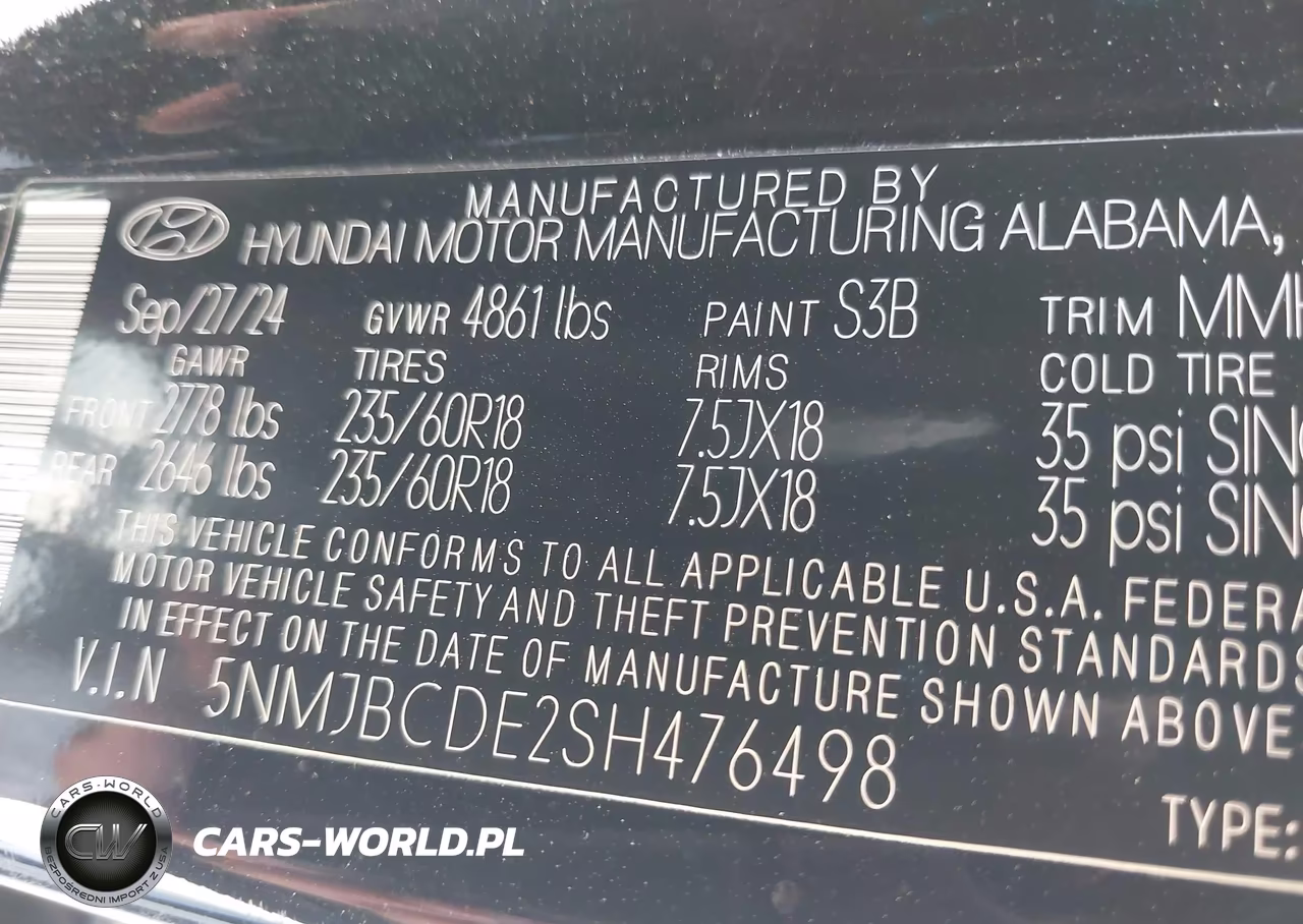2025 Hyundai Tucson Sel VIN:5NMJBCDE2SH476498 - 9