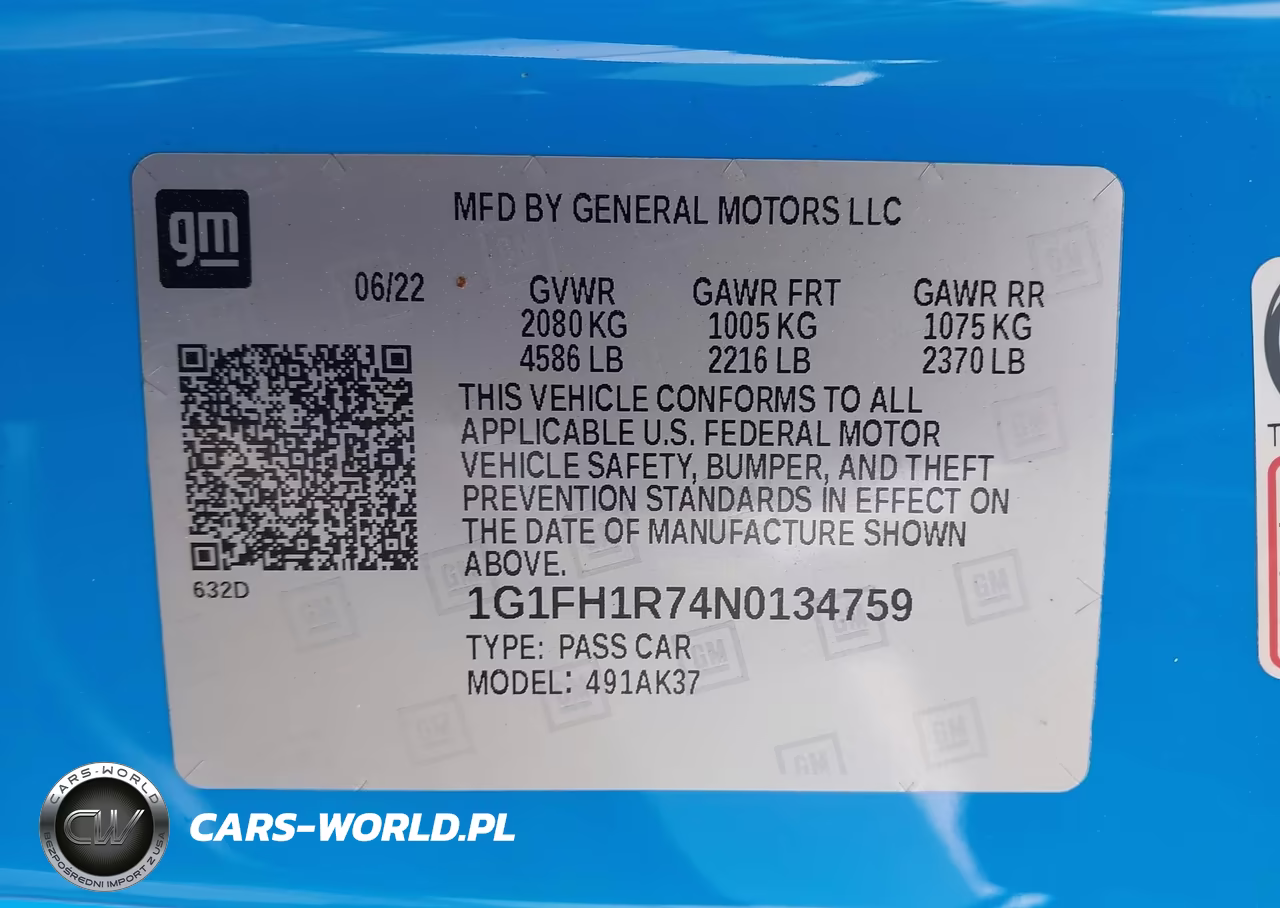 2022 Chevrolet Camaro VIN:1G1FH1R74N0134759 - 9