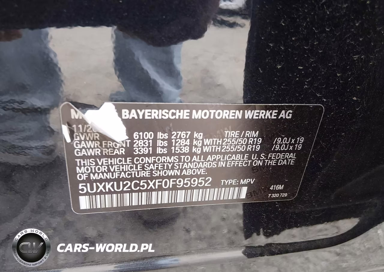 2015 BMW X6 xDrive35I VIN:5UXKU2C5XF0F95952 - 9