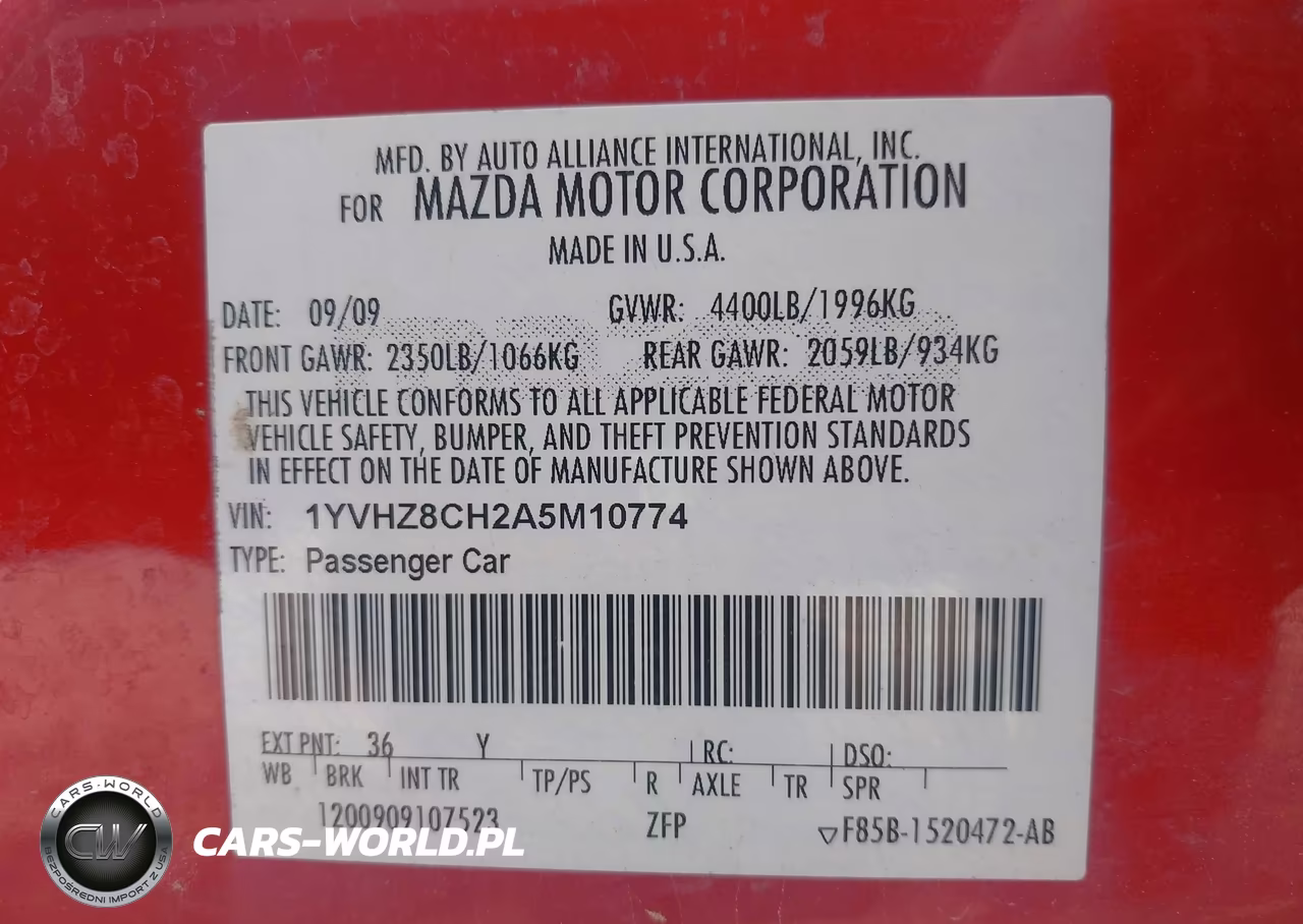 2010 Mazda Mazda6 I Touring VIN:1YVHZ8CH2A5M10774 - 9