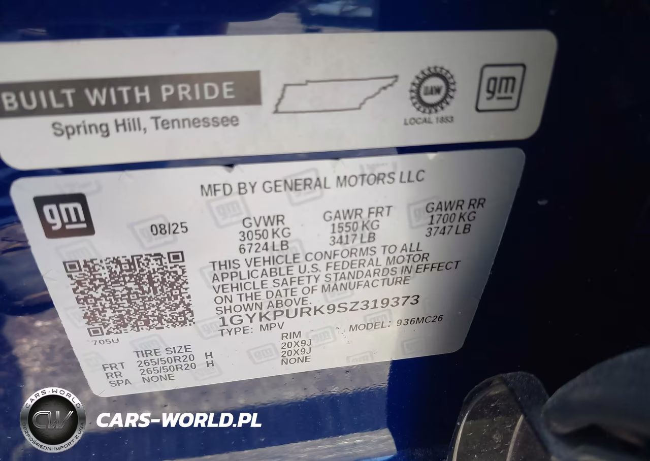 2025 Cadillac Lyriq Sport 1 Rwd VIN:1GYKPURK9SZ319373 - 9