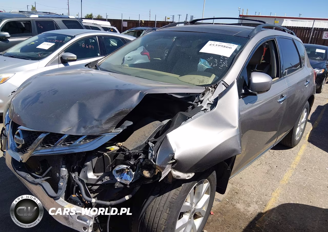 2011 Nissan Murano Sl VIN:JN8AZ1MW7BW167975 - 2