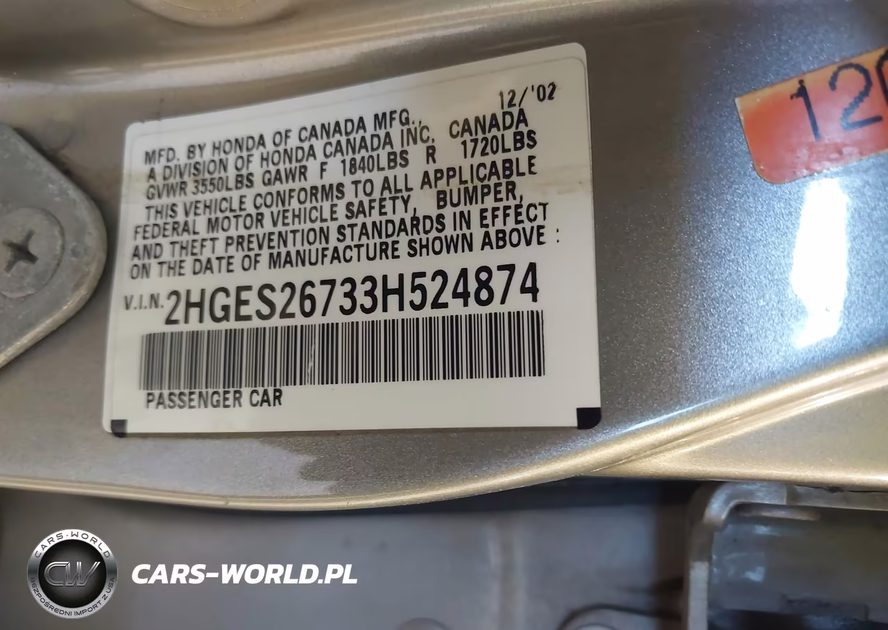 2003 Honda Civic Ex VIN:2HGES26733H524874 - 9
