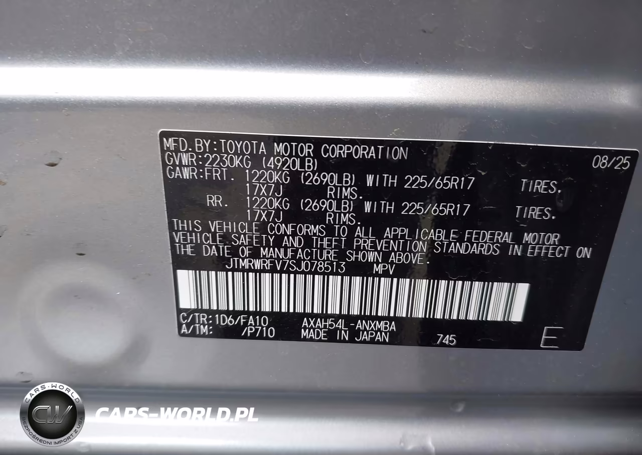 2025 Toyota Rav4 Hybrid Xle VIN:JTMRWRFV7SJ078513 - 9