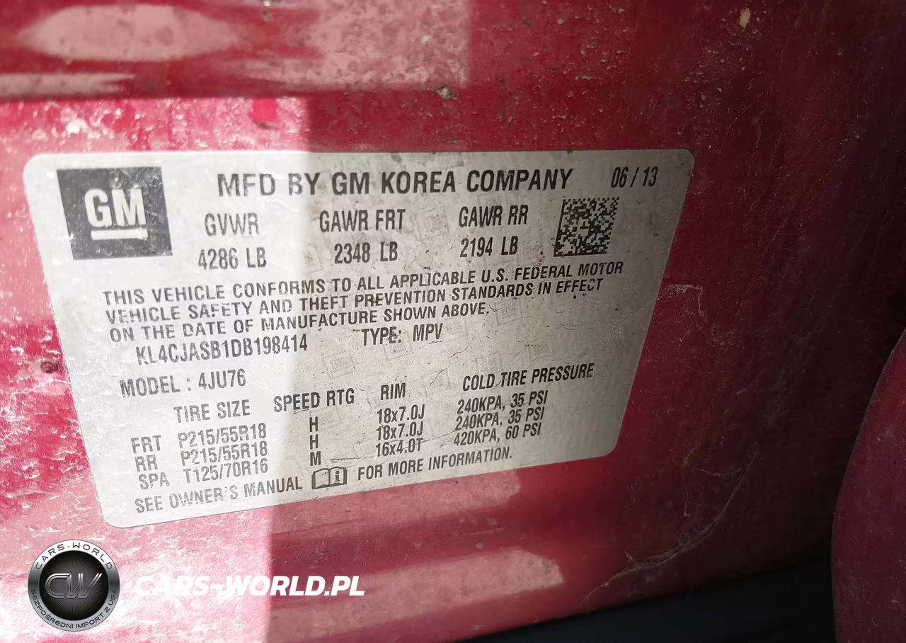 2013 Buick Encore VIN:KL4CJASB1DB198414 - 9