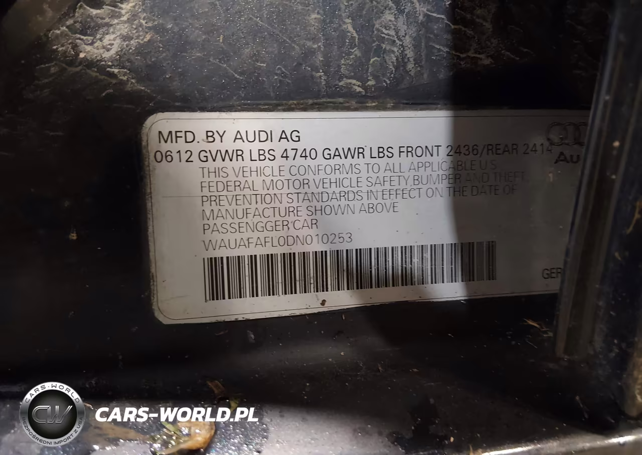 2013 Audi A4 2.0T Premium VIN:WAUAFAFL0DN010253 - 9