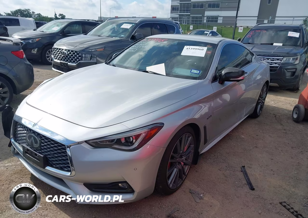 2017 Infiniti Q60 3.0T Red Sport 400 VIN:JN1FV7EK4HM610182 - 2