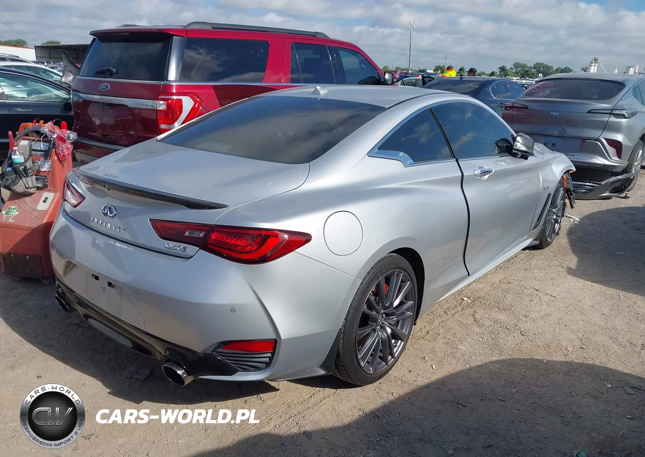 2017 Infiniti Q60 3.0T Red Sport 400 VIN:JN1FV7EK4HM610182 - 4