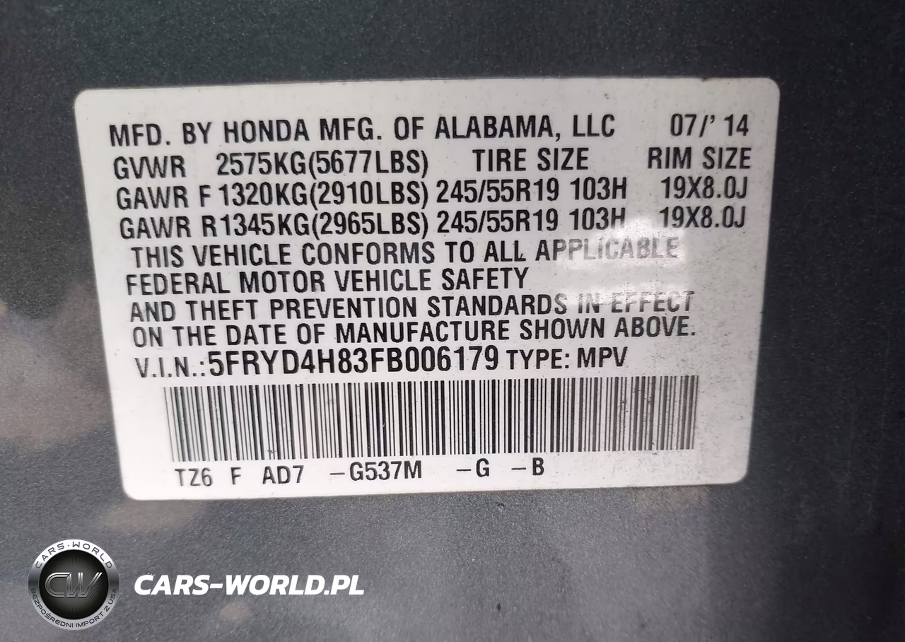 2015 Acura Mdx Advance Pkg W-Entertainment Pkg VIN:5FRYD4H83FB006179 - 9