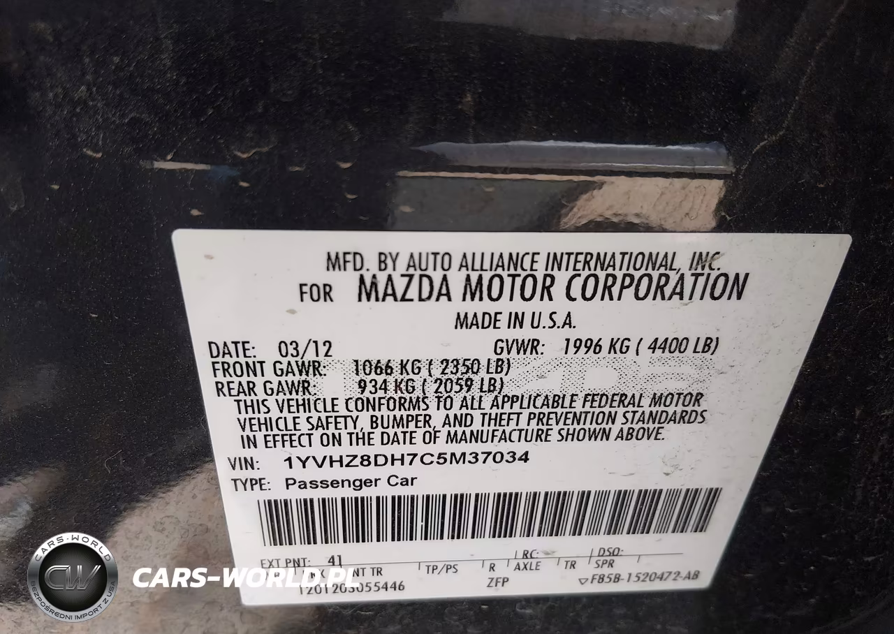 2012 Mazda Mazda6 I Touring VIN:1YVHZ8DH7C5M37034 - 9