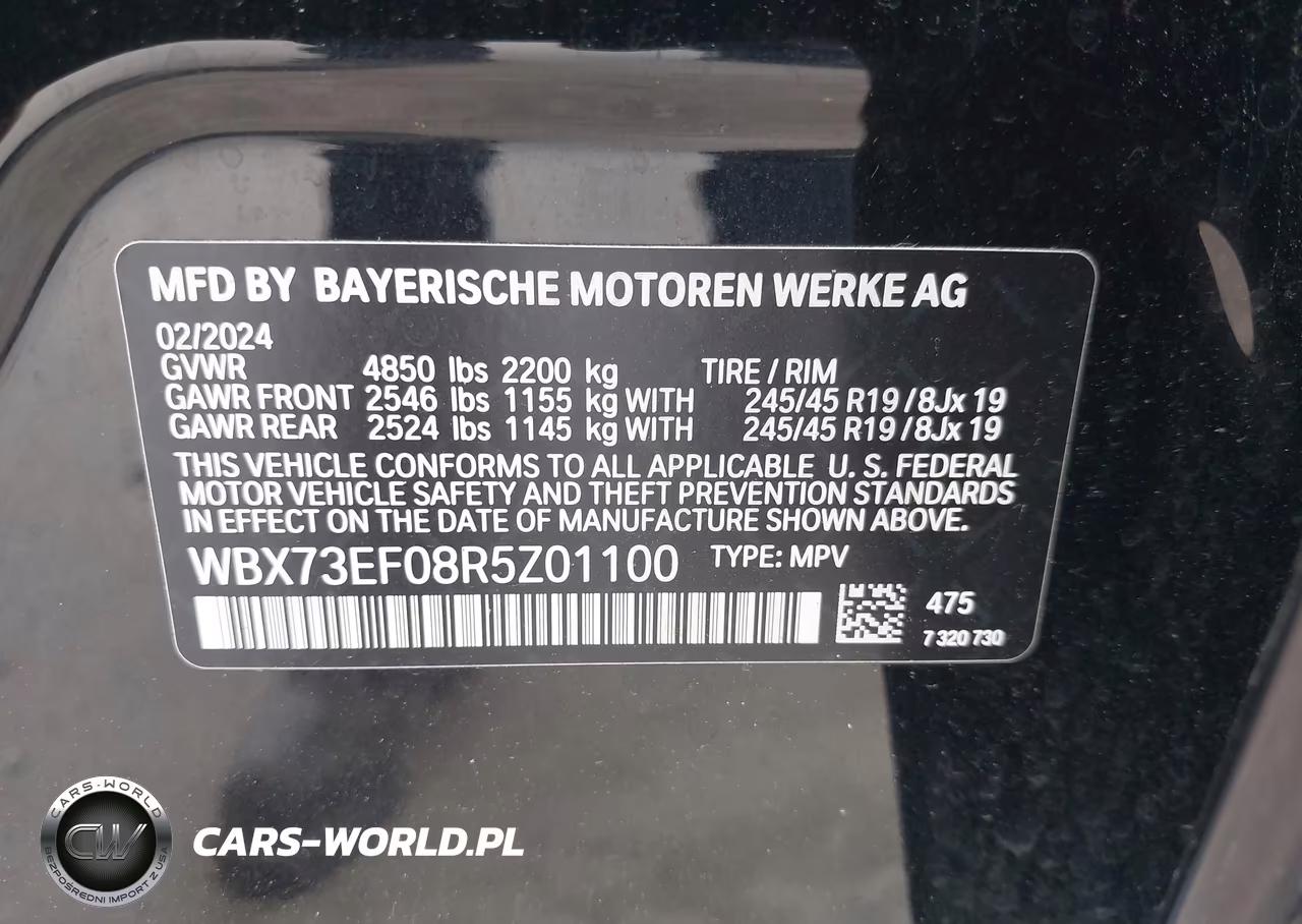 2024 BMW X1 xDrive28I VIN:WBX73EF08R5Z01100 - 9