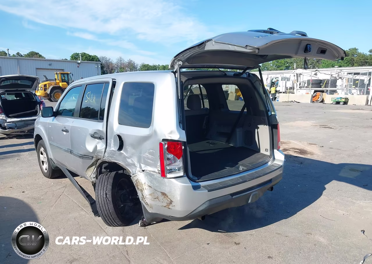 2014 Honda Pilot Lx VIN:5FNYF4H28EB043458 - 3