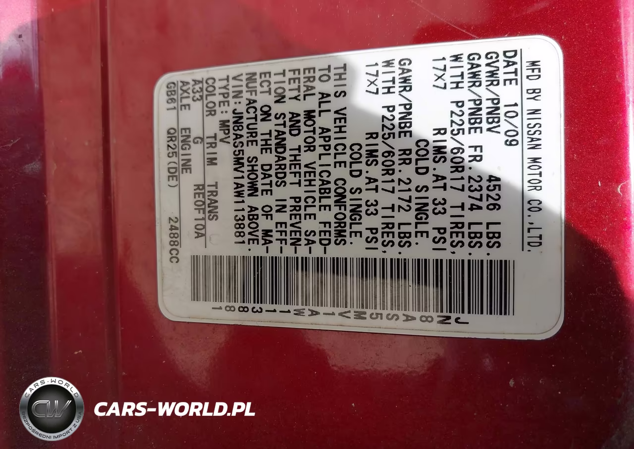 2010 Nissan Rogue Sl VIN:JN8AS5MV1AW113881 - 9