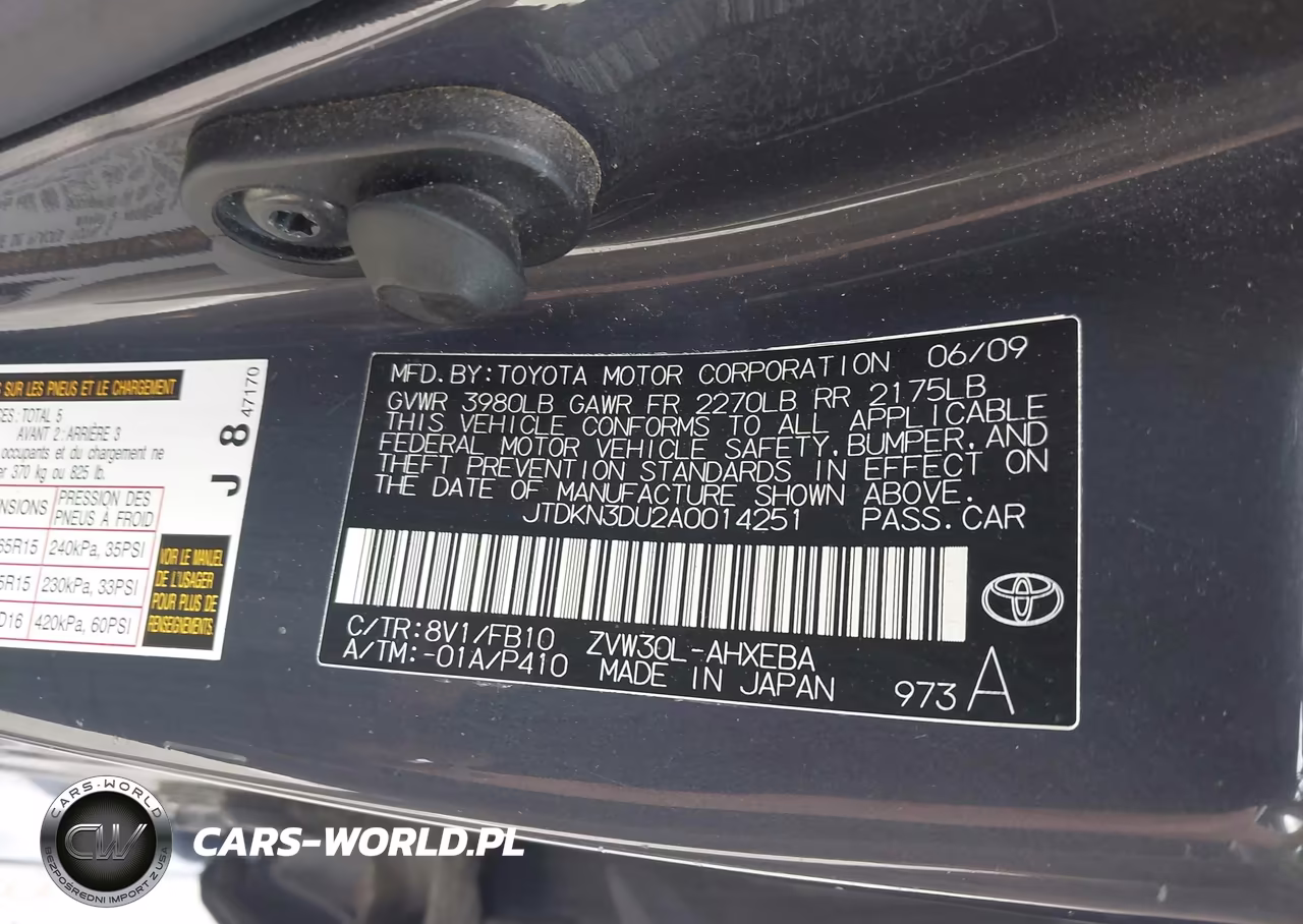 2010 Toyota Prius Ii VIN:JTDKN3DU2A0014251 - 9
