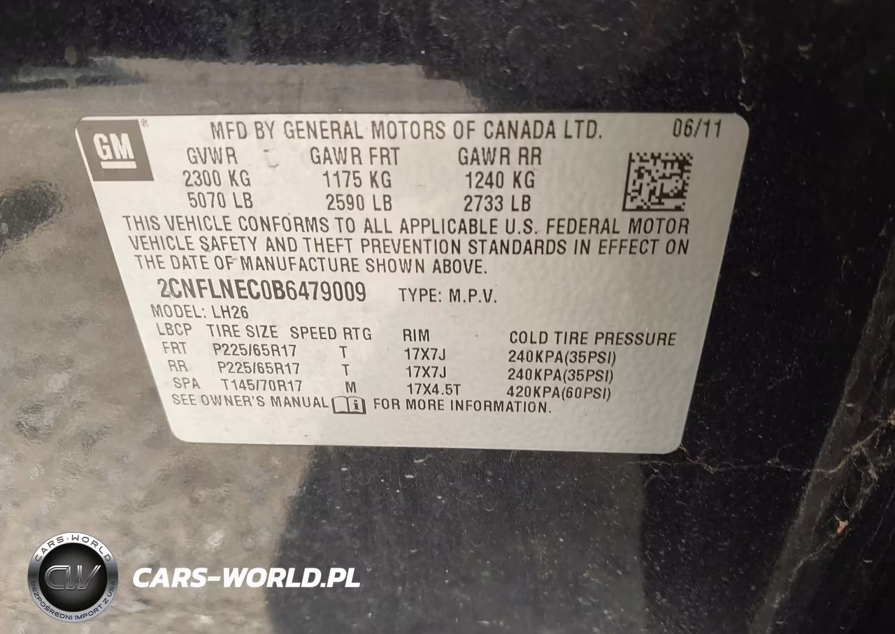 2011 Chevrolet Equinox Lt W-2Lt VIN:2CNFLNEC0B6479009 - 9