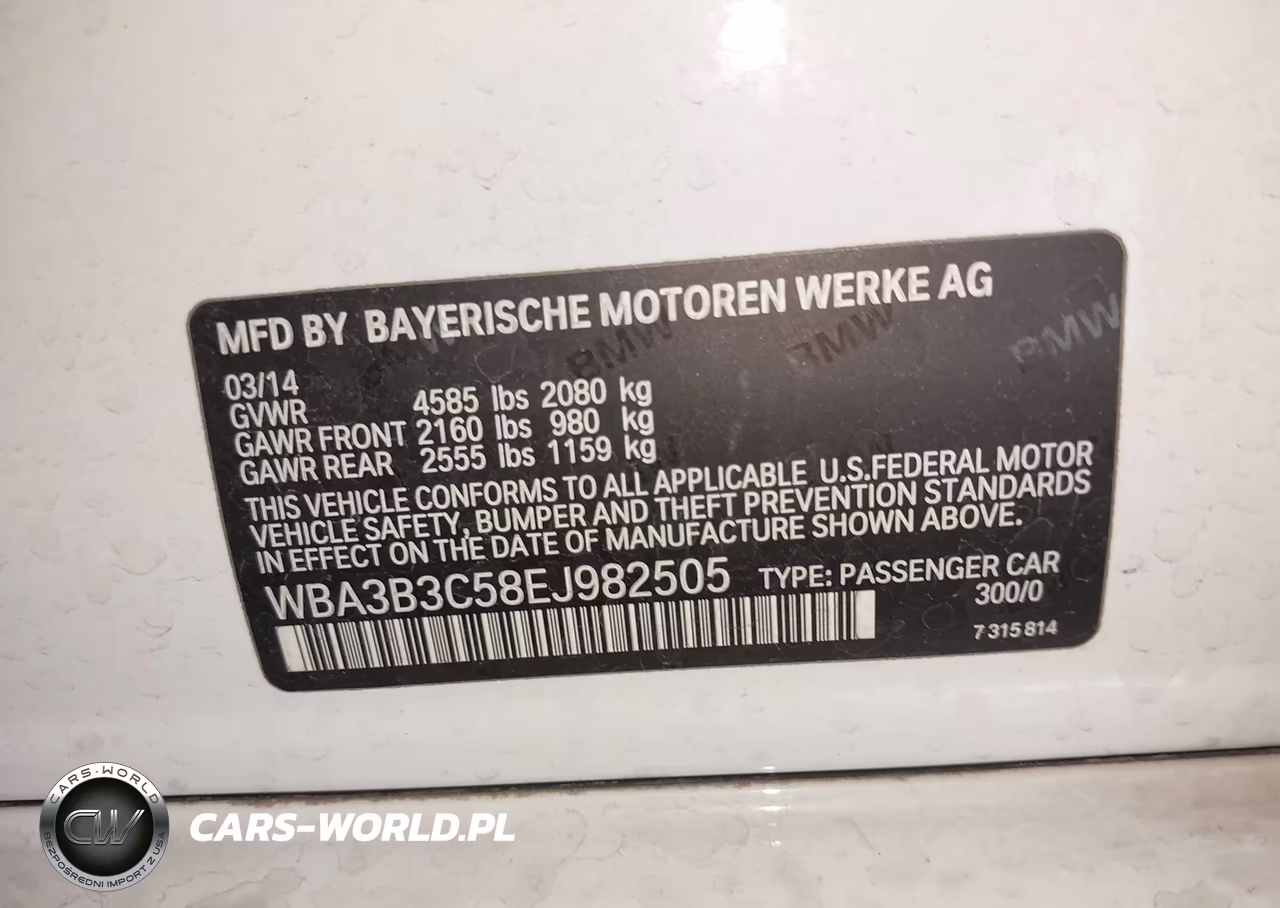 2014 BMW 328I xDrive VIN:WBA3B3C58EJ982505 - 9