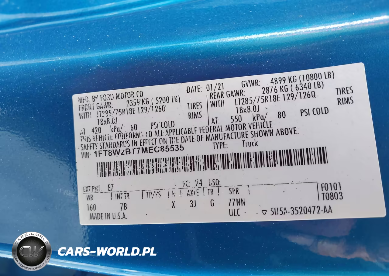 2021 Ford F-250 Platinum VIN:1FT8W2BT7MEC85535 - 9