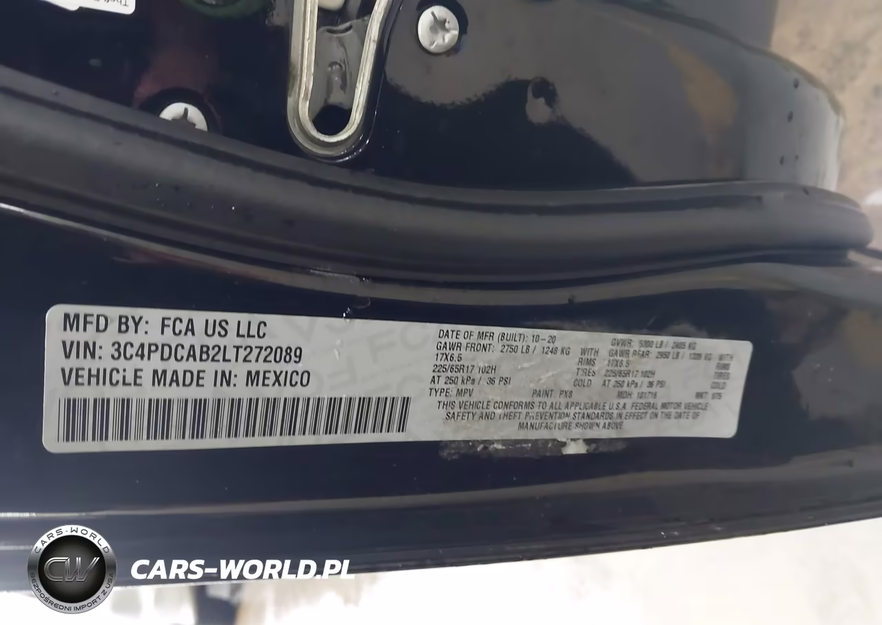 2020 Dodge Journey Se Value VIN:3C4PDCAB2LT272089 - 9