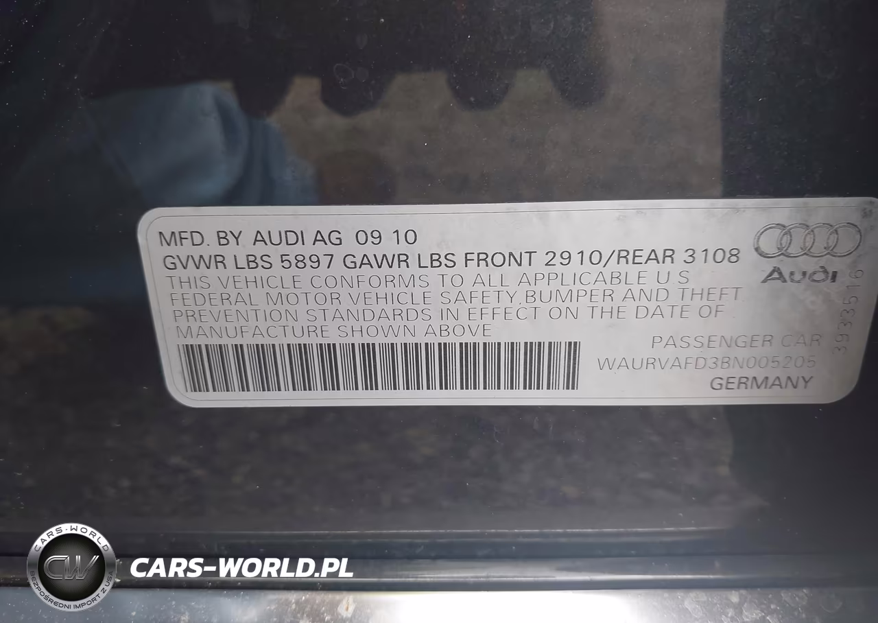 2011 Audi A8 L 4.2 VIN:WAURVAFD3BN005205 - 9