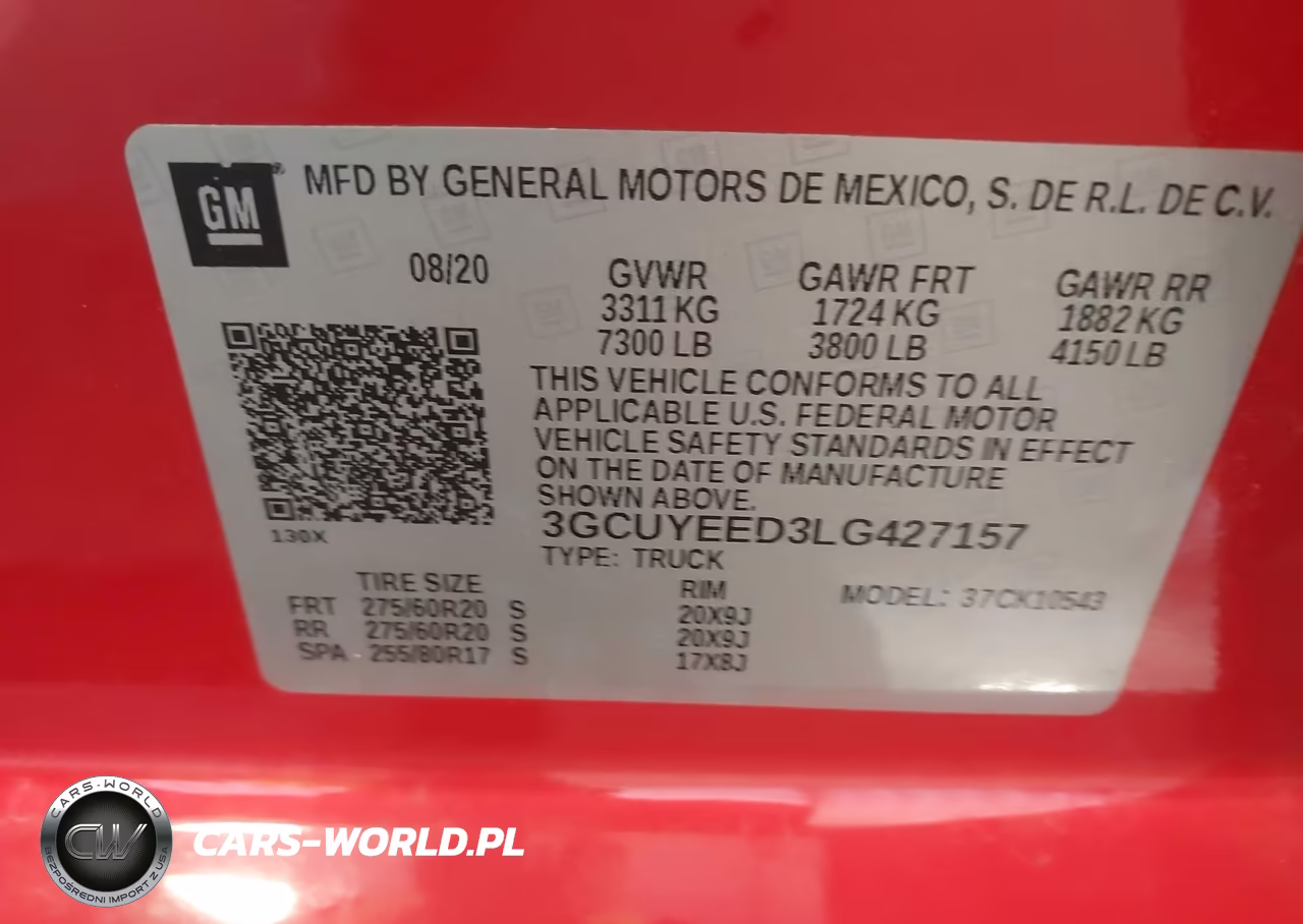 2020 Chevrolet Silverado 1500 4Wd Short Bed Rst VIN:3GCUYEED3LG427157 - 9